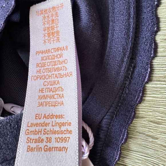 Savage X Fenty Purple Underwire Bra Lace Trim Adjustable Straps Women Size 36C - Picture 3 of 9